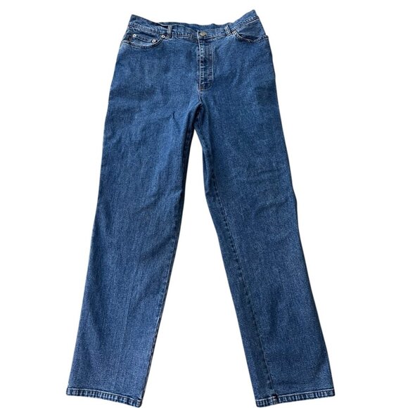 Lauren Ralph Lauren Denim - Lauren Jeans Co Ralph Lauren Ladies Size 14 Straight Leg Blue Jeans Stretch